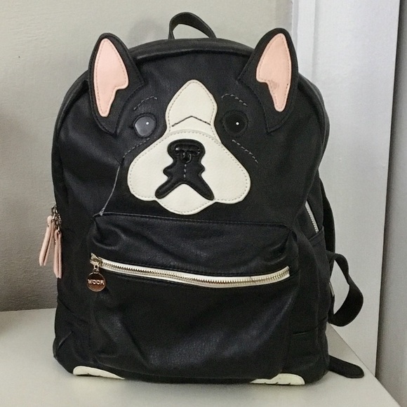 Aldo Handbags - Cut Boston Terrier Faux Leather Aldo Backpack